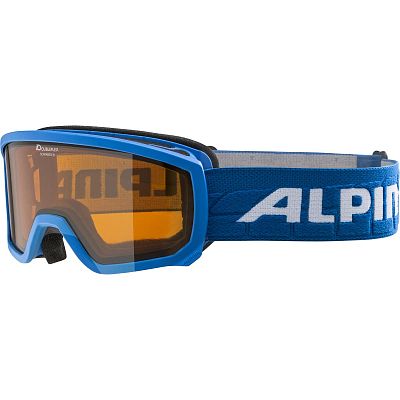 Превью Горнолыжная маска уменьшенного размера Маска горнолыжная ALPINA Scarabeo Jr Lightblue Matt/Orange (A7258181)